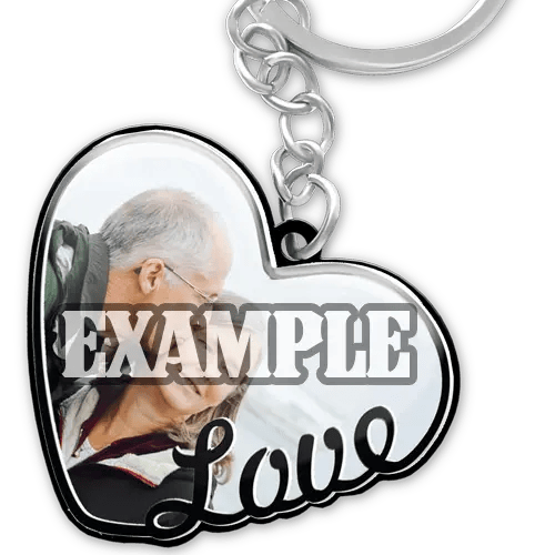 Keychain Heart Photo