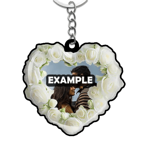 Keychain Rose Heart