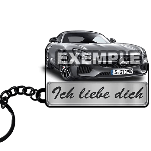Auto Schlüsselanhänger Text