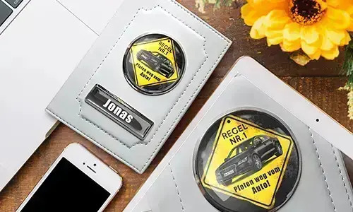 Hülle für Fahrzeugschein mit Namensdesign für die besten Fahrer