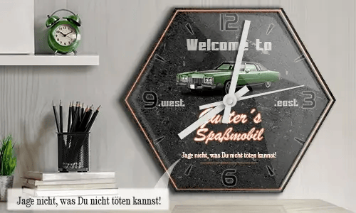 personalizable wall clock
