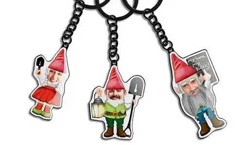 Personlig nyckelring med tomte