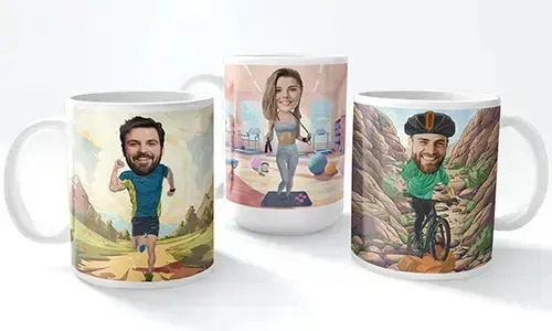 Personalised Mug Comic Sport