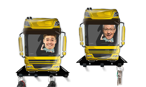 Personalised Keyboard Comic Car -Truck
