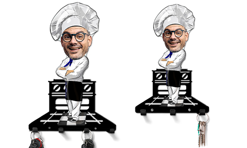 Personalised Keyboard Comic Profession - Chef