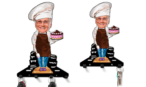 Personalised Keyboard Comic Profession - Pastry Maker