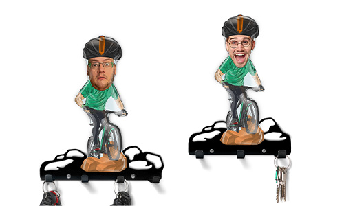 Personalised Keyboard Comic Sport - Bicycle