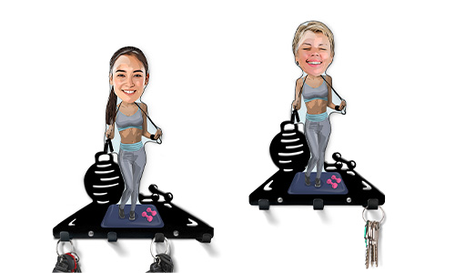 Personalised Keyboard Comic Sport - Fitness