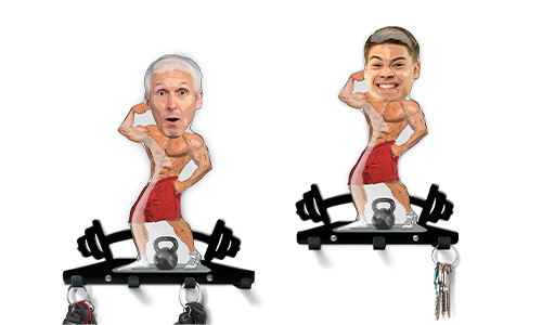 Personalised Keyboard Comic Sport - Gym