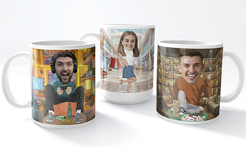 Personalised Mug Comic Hobby