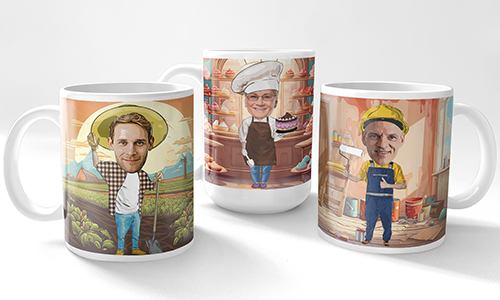 Personalised Mug Comic Profession