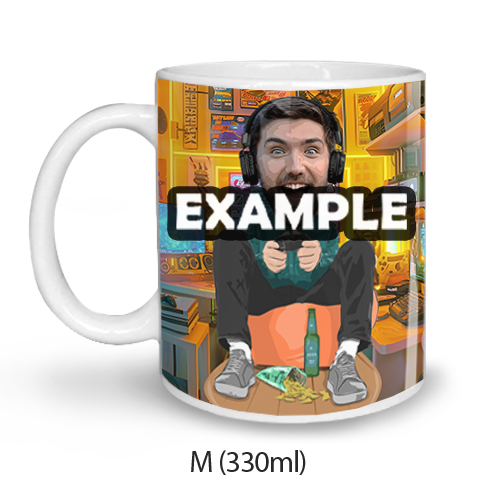 Tazza personalizzata di fumetti sul hobby
