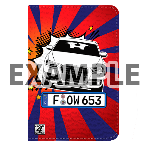 Comic Fahrzeugscheinhülle