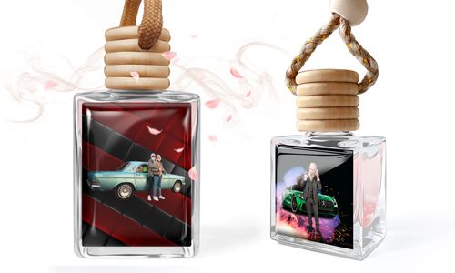  Ambientador mini para coche con tu foto con el abuelo