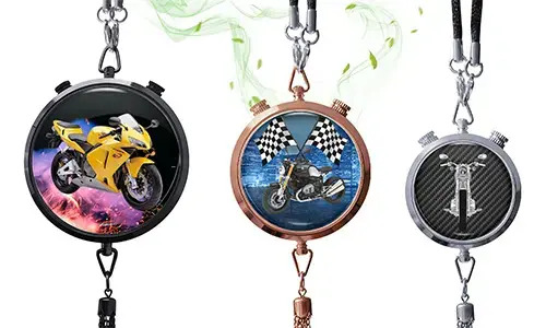 Ambientador para coche con imagen de motocicleta