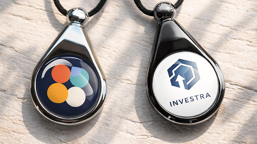 Ambientador de coche personalizado con logo en diseño de gota