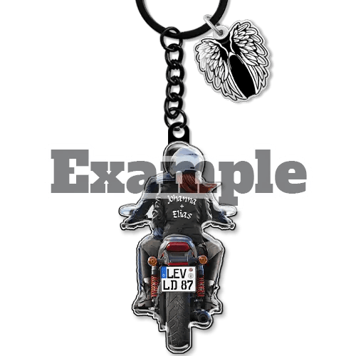 Brelok do kluczy Para motocyklistów