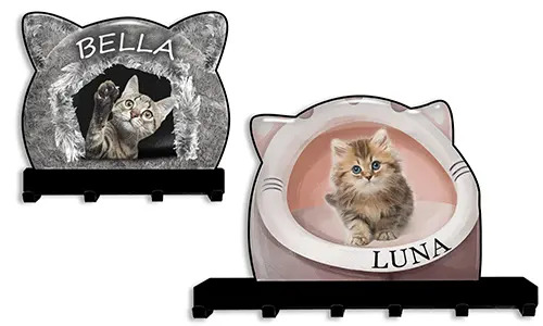 Portachiavi da parete personalizzato con gatto