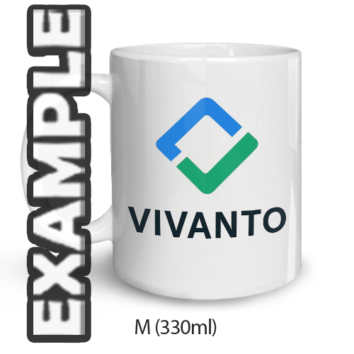 Personalizowany kubek z nadrukiem logo