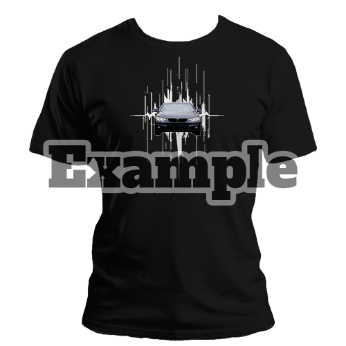 T-shirt With Car Motorcycle Truck