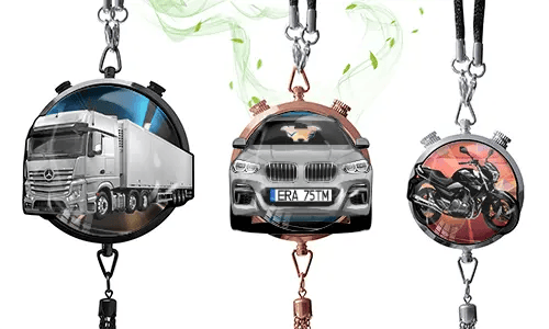 Deodorante per auto con modello di veicolo