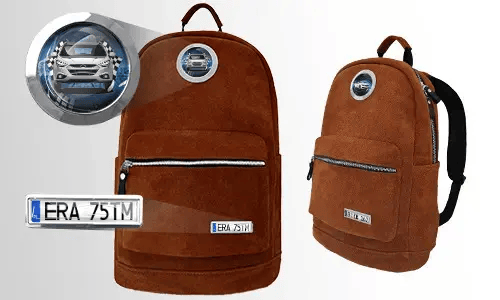 Rucksack Samtbraun