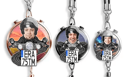 Zawieszka zapachowa do auta ze zdjęciem – Motocyklista