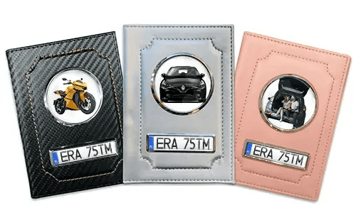 Portadocumenti auto personalizzato