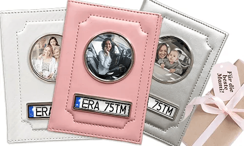 Cadeau pour maman : pochette personnalisée pour carte grise