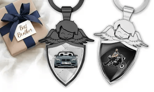 Llavero de ángel personalizado - regalo para tu hermano