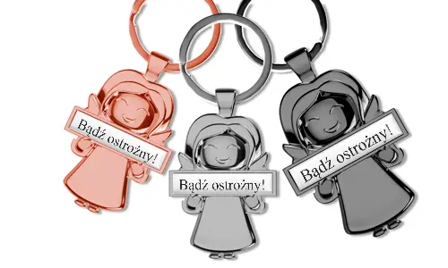 Klíčenka s andělem strážným - personalizovaná s textem