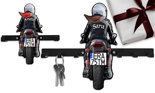 Llavero de pared único para tu maravillosa hija motociclista
