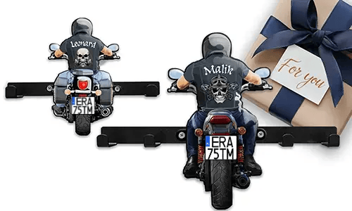 Cool nøgleholder-væg til din kæreste med hans navn og nummerplade på!