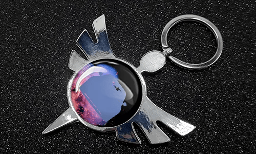 Angel Keychain Round Auto