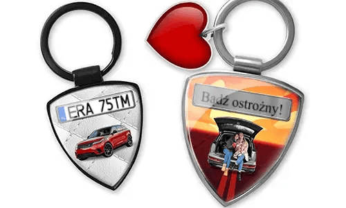 Brelok do kluczy w kształcie tarczy jako prezent dla najlepszych przyjaciół