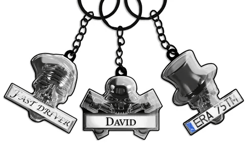 Portachiavi Teschio e Targa