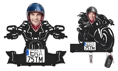 Wieszak na klucze na ścianę dla miłośników motocykli
