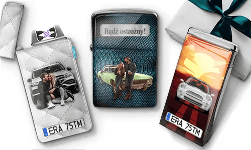 Personalized stainless steel lighters with custom car and couple designs for boyfriend gifts