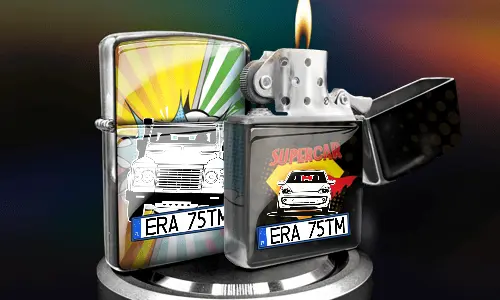 Accendino con benzina per auto