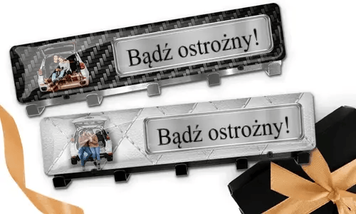 Luxusní klíčenka s autem/fotografií a SPZ pro páry