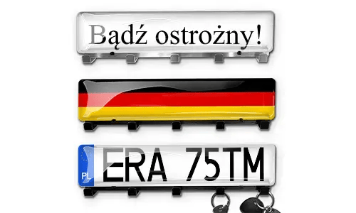 Luksusowy wieszak na klucze - chrom