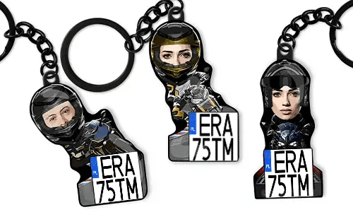 Motorcycle Keychain Rider Photo Sport