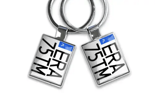 Motorrad Schlüsselanhänger - Chrom