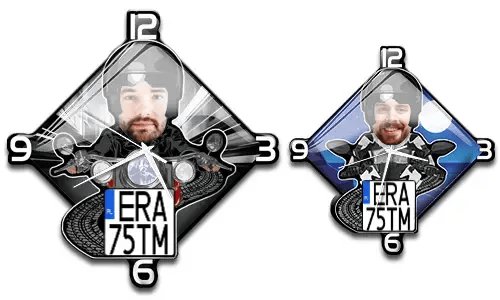 Wanduhr Motorrad