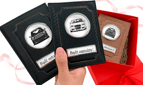 Spersonalizowany Prezent dla Taty - Etui na Dokumenty Samochodowe