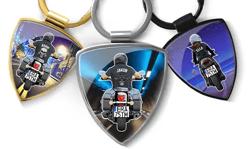 Brelok tarcza z gangiem motocyklowym