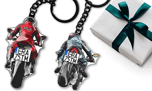 Brelok do sportowego motocykla – prezent dla twojego męża