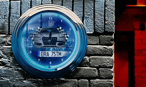 Wanduhr Neon als cooles Geschenk
