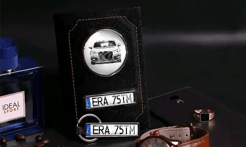 Personalized vehicle document holder