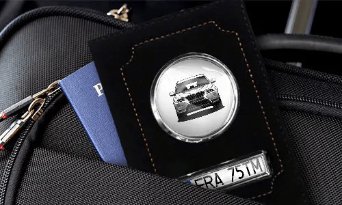 Car documents holder brown